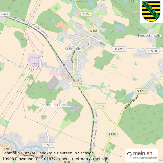 Schmlln-Putzkau Landstadt Lageplan